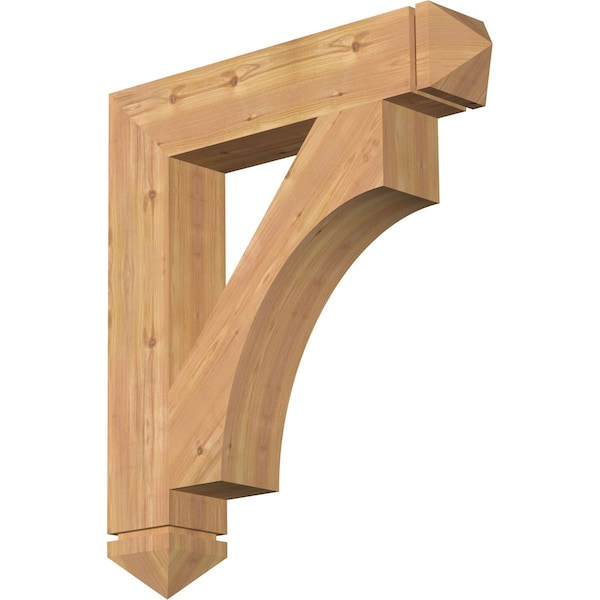 Ekena Millwork Westlake Arts & Crafts Smooth Bracket, Western Red Cedar, 5 1/2"W x 30"D x 34"H BKT06X30X34WTL03SWR - main